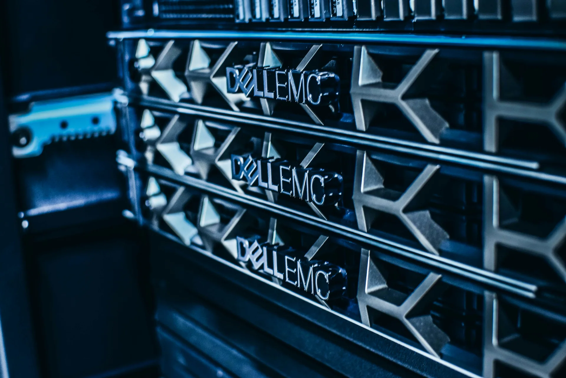 Dell EMC branded storage array drive bays